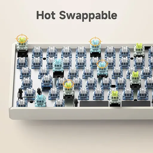 Ігрова клавіатура iQunix F97 Hitchhiker, розкладка 96%, 100 клавіш, 2,4G, Bluetooth 5.1 - фото 4