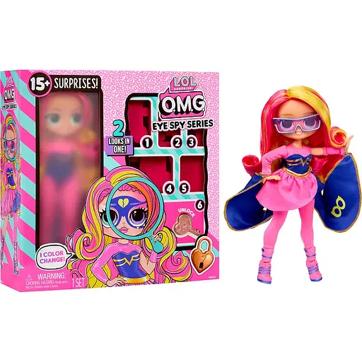 Ігровий набір з лялькою L.O.L. Surprise! серії O.M.G. Eye Spy – Супергеройка з аксесуарами (542667)