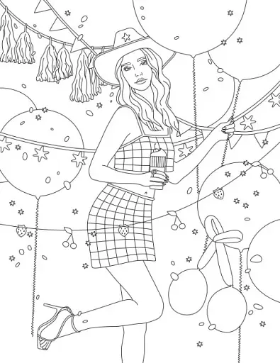 Розмальовка #Girls#Fashion#Party - фото 5