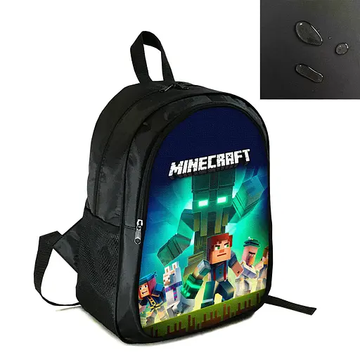 Рюкзак городской/школьный 38×28см с принтом Minecraft Крипер детский, подростковый, спортивный (4161)