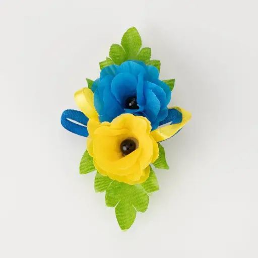 Заколка для девочки Украина Желто-голубой (2000989721482A) - фото 1