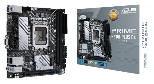 Материнська плата Asus H610I-Plus Prime D4-CSM LGA 1700 (PRIME H610I-PLUS D4-CSM)