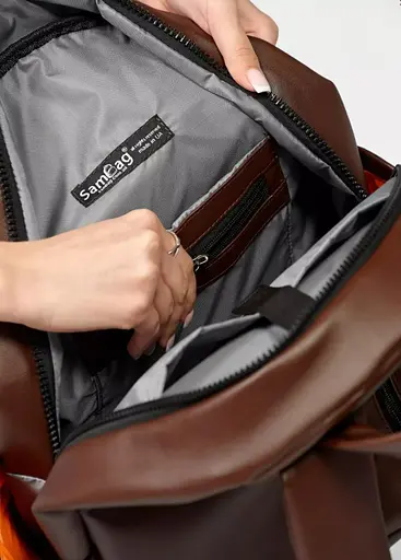 Жіночий рюкзак Sambag Zard LST шоколад 46 х 28 х 13 см (25018020) - фото 6