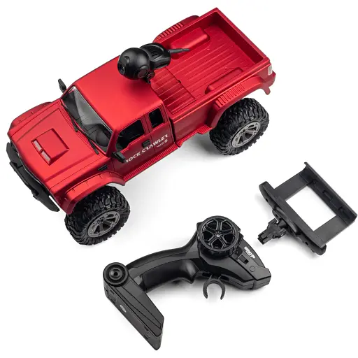 Машинка Otamanko 4x4 полноприводный пикап с камерой красный - фото 2