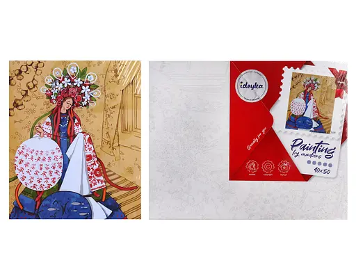 Набір для розпису по номерах На кота та воркота, 40x50 см