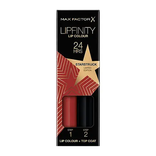 Стойкая губная помада Max Factor Lipfinity 2 Step, тон 90 (Starstruck) 2,3 мл + 1,9 г (8000019174522) - фото 1
