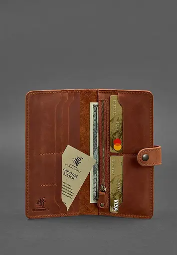 Шкіряне жіноче портмоне 7.0 Інді світло-коричневе - фото 3