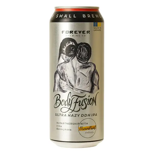 Пиво світле нефільтроване Forever Body Fusion 0.5 з/б - фото 1