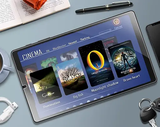 Захисне скло DK для Samsung Galaxy Tab A9 X110/X115 Full Glue 3 шт (018641) - фото 4