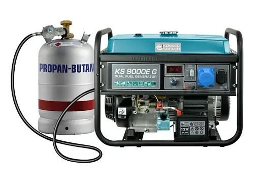 Генератор бензиновий газ/бензин Konner&Sohnen 6/6.5 кВт KS 9000E G - фото 2