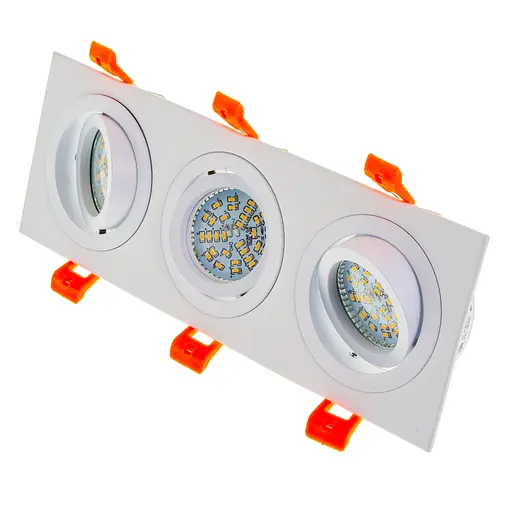 Светильник врезной поворотный Brille HDL-DT 109/3 MR16 WH 36-251 - фото 2