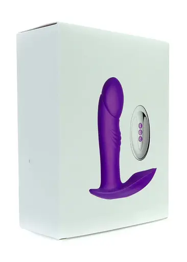 Вібратор у трусики Boss Series Silicone Panty 12.8 см фіолетовий - фото 12