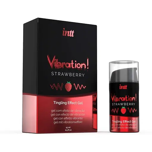 Рідкий вібратор Intt Vibration полуниця 15 мл