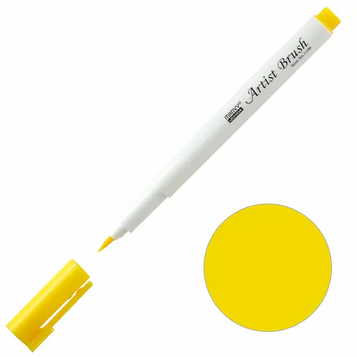 Маркер-кисть Artist Brush Желтый 1100 Marvy - фото 1