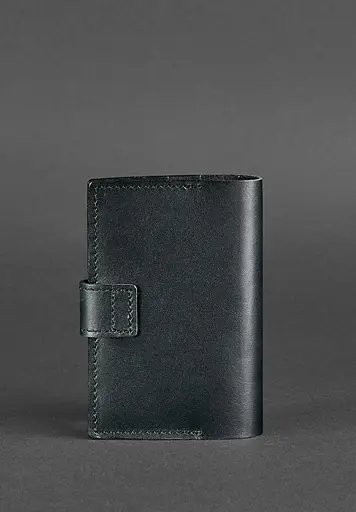 Шкіряна обкладинка для паспорта 4.0 чорна - фото 5