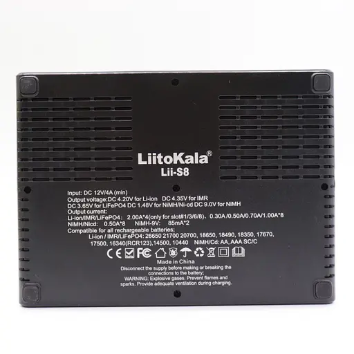 Зарядное устройство LiitoKala Lii-S8 на 8 каналов для аккумуляторов + автомобильный кабель - фото 4