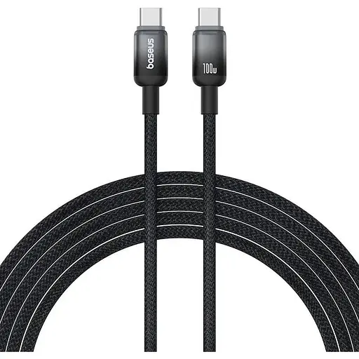 Кабель Baseus Discolor Series Fast Charging Cable USB-C to USB-C 100W 1 м Cluster чорний