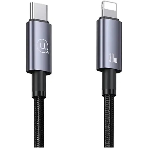 Кабель Usams US-SJ679 USB-C to Lightning 30W 3A 0.25m Tarnish (SJ679USB01) [153986] - фото 1