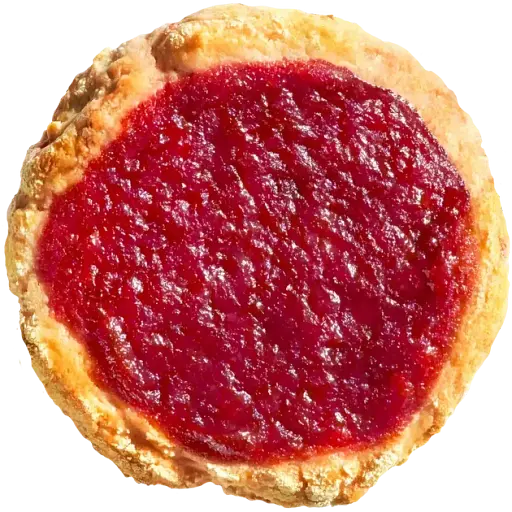 Печиво вершкове Gisotti "Полуничне" натуральне 330 г - фото 2