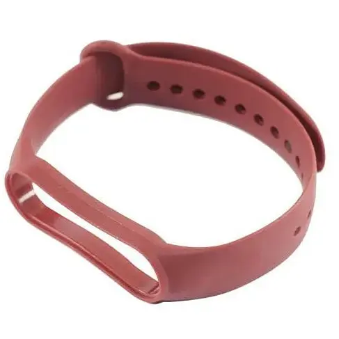 Ремешок для фитнес-браслета Xiaomi Mi Band 5/6/7, Original design, Marsala - фото 1