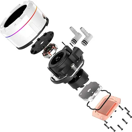 СВО ID-Cooling Space LCD SL360 White (SL360 WHITE) - фото 3