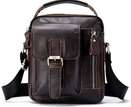 Чоловіча шкіряна сумка Vintage 18х21,5х5,5 см sum0012384 - фото 1