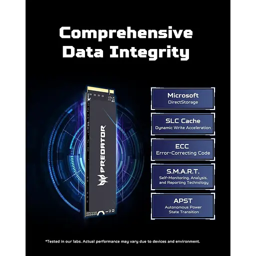 Накопитель SSD Acer Predator m.2 NVMe 4TB GM9000 PCI Express 5.0 x4 (BL.9BWWR.131) - фото 8