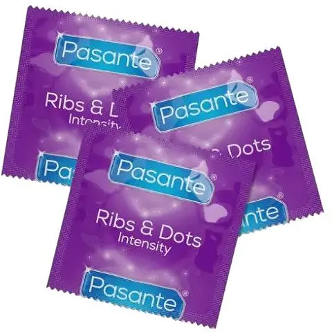 Презервативы точечно-ребристые Pasante Ribs and Dots - фото 3