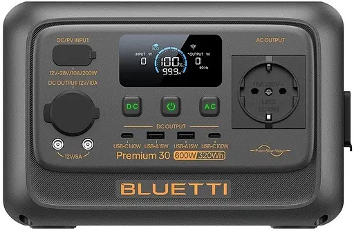 Зарядна станція BLUETTI Premium 30 V2 600w 320WH
