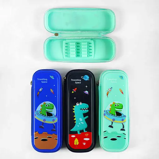 Пенал Динозавр, 2 отделения (в ассортименте) - фото 2