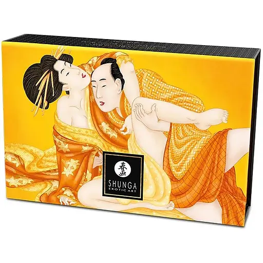 Масажний набір Shunga Kissable Massage Powder Luscious Mango, 2 шт - фото 4