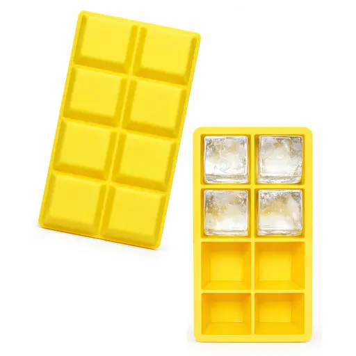 Форма для льда силиконовая Bar House на восемь крупных кубиков льда 5×5 см 88314 - фото 3