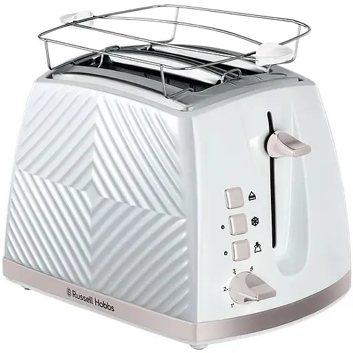 Тостер Russell Hobbs Groove 2 Slice 850 Вт пластик підігрів розморож.