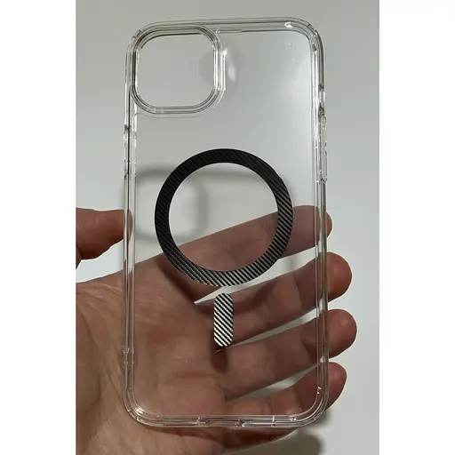 Оригінальний прозорий чохол Spigen Ultra Hybrid MagSafe (MagFit) для Iphone 14 Plus/15 Plus (6.7") Graphite ACS06661 - фото 5