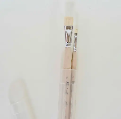 Набор кистей для масла Raphael Oleo, 4 шт, 4, 6, 10, 14, в тубусе - фото 2