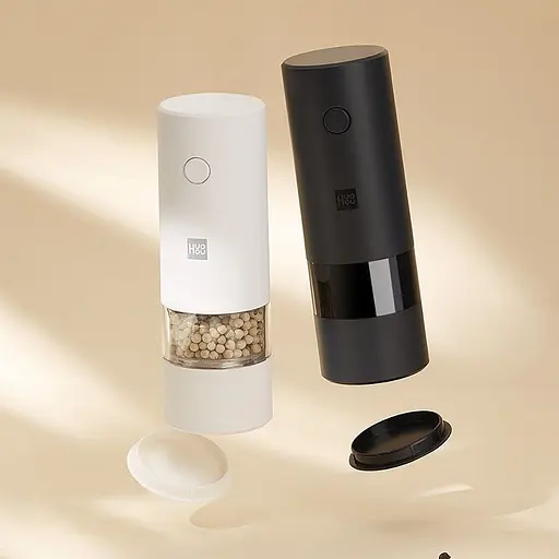 Подрібнювач солі та перцю HuoHou Electric Grinder White (HU0142) [52439] - фото 4