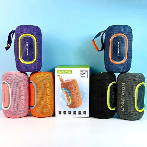 Колонка bluetooth Hopestar P65 LED фиолетовый - фото 2