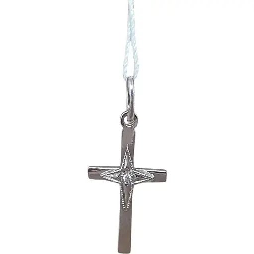 Золотий хрестик Гаразд з діамантами. 304057Б