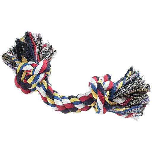 Іграшка для собак Camon канат грейфер Кісточка з двома вузлами 28 см 125 г