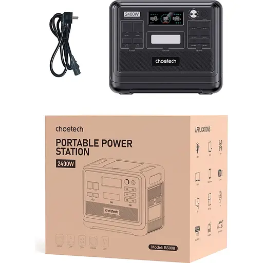 Зарядная станция Choetech BS008 2400W (105376) - фото 4