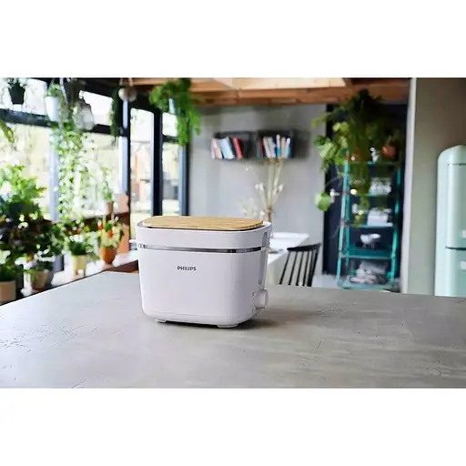 Тостер Philips Series Eco Conscious Edition шовковий білий (HD2640/10) - фото 4