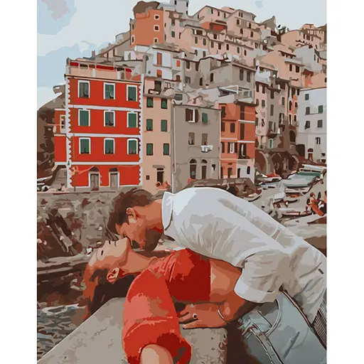 Картина за номерами Strateg ПРЕМІУМ Пристрастне кохання розміром 40х50 см (GS1298) 4823113851637 - фото 1