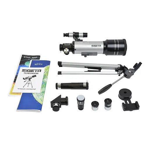 Телескоп SIGETA Volans II 70/400 AZ с адаптером для смартфона (65344) - фото 12