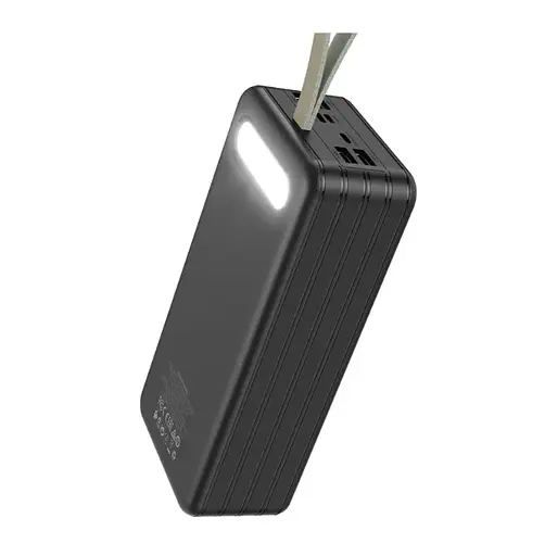Портативний акумулятор BOROFONE DBT09 Large papacity four USB 60000mAh чорний - фото 2