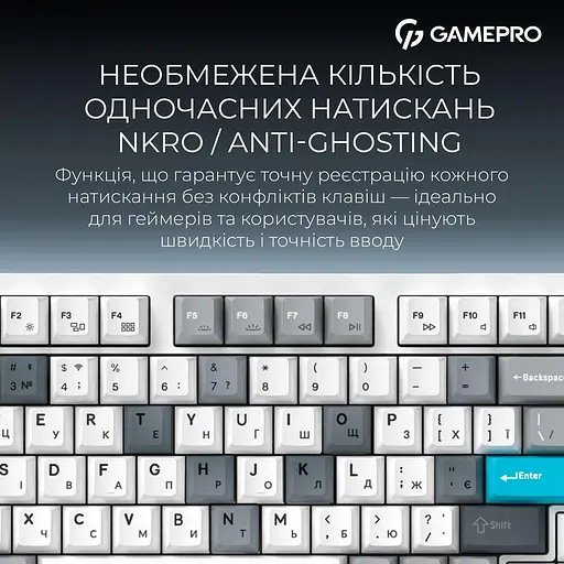 Клавіатура GamePro Asgard Drakkar (MK305WH) - фото 10