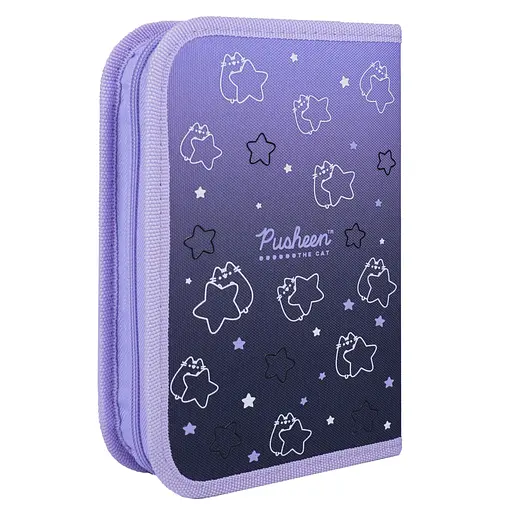 Школьный пенал твердый одинарный с двумя клапанами Yes Pusheen Stellar HP-04 - фото 2