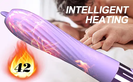 Вібратор B - Series Fox Heating, 18 см (бузковий) - фото 11