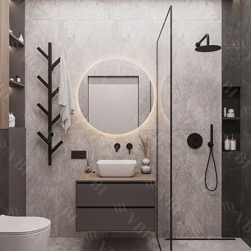 Умивальник VBI Palermo S white накладний VBI-012301, Білий - фото 6