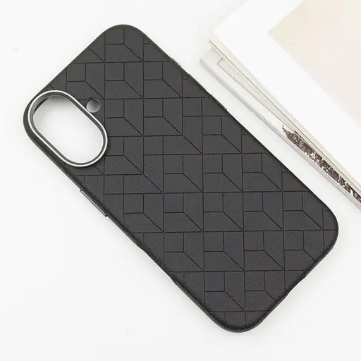 Шкіряний чохол Epik Carved with MagSafe для Apple iPhone 16, 6.1 Black - фото 3