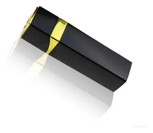 Вібратор для клітора "Секретна помада" 10 режимів USB 9,5 см Чорний K0927-2 - фото 1